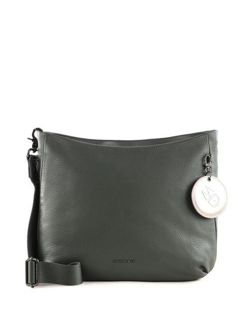 MANDARINA DUCK MELLOW LEATHER Bolso bandolera de piel loden - Bolsos Mujer