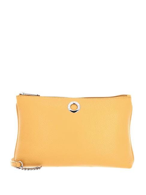 MANDARINA DUCK MELLOW Bolso bandolera cadena en piel ocre - Bolsos Mujer