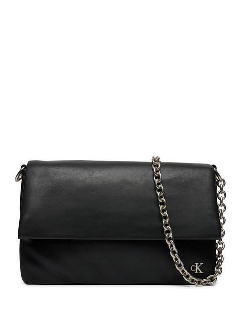 CALVIN KLEIN CHAIN Mono bolsa de hombro pvh negro - Bolsos Mujer