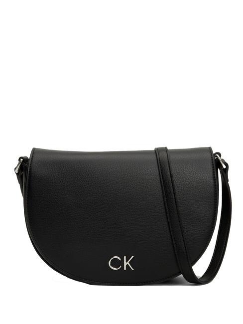 CALVIN KLEIN CK DAILY Saddle bolsa de hombro pvh negro - Bolsos Mujer