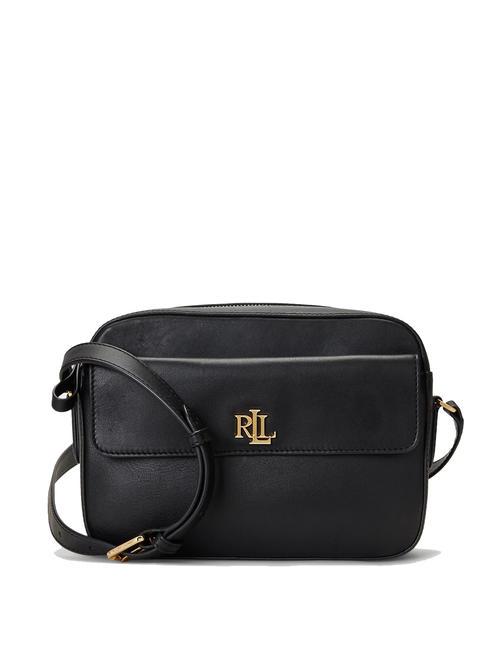 RALPH LAUREN MARCY Bolso bandolera mediano de piel NEGRO - Bolsos Mujer