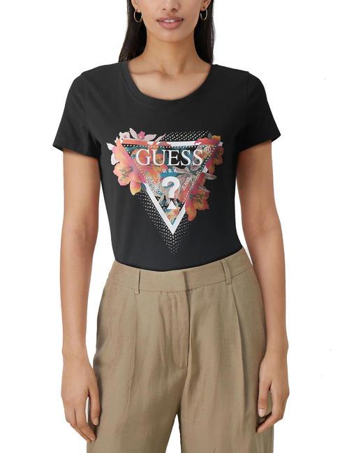 GUESS TROPICAL camisetas jetbla - camiseta