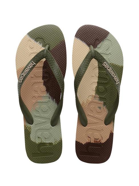 HAVAIANAS TOP LOGOMANIA COLORS II Chancletas verde - Zapatos unisex