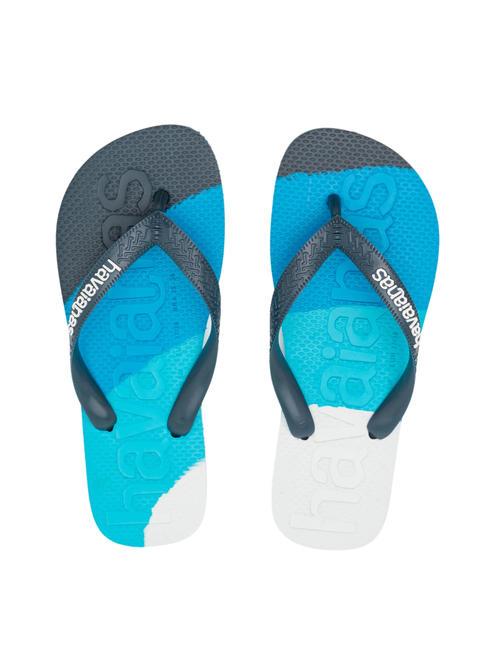 HAVAIANAS TOP LOGOMANIA COLORS II Chancletas azul atlántico - Zapatos unisex