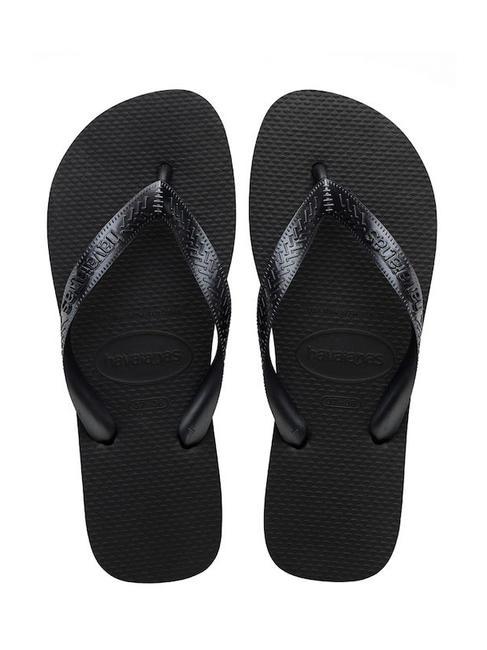 HAVAIANAS TOP TIRAS SENSES Chancletas NEGRO - Zapatos Mujer