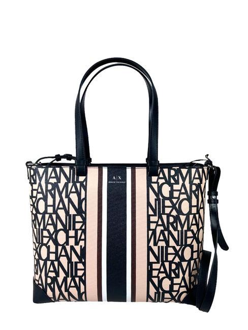 ARMANI EXCHANGE A|X ALL OVER Bolso de mano con bandolera amanecer/negro - Bolsos Mujer