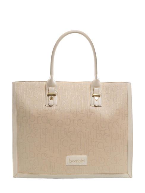 BRACCIALINI FONT Bolso tote con bandolera beige - Bolsos Mujer