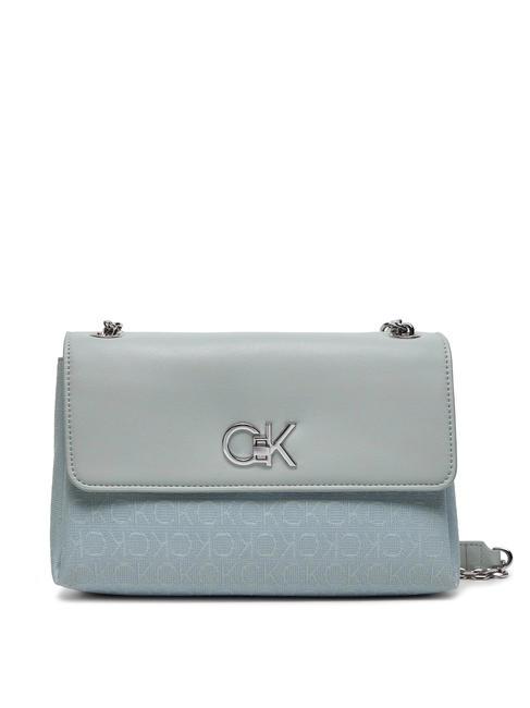 CALVIN KLEIN RE-LOCK Convertible Bolso de hombro/bandolera paloma - Bolsos Mujer