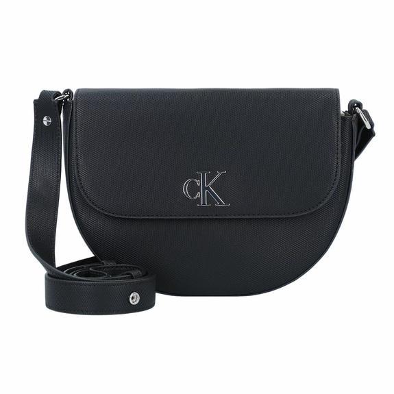 CALVIN KLEIN MINIMAL MONOGRAM Alforja de hombro pvh negro - Bolsos Mujer