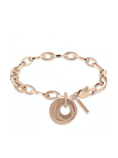 CALVIN KLEIN SCULPTURAL Pulsera con círculos y circonitas. oro - Pulseras