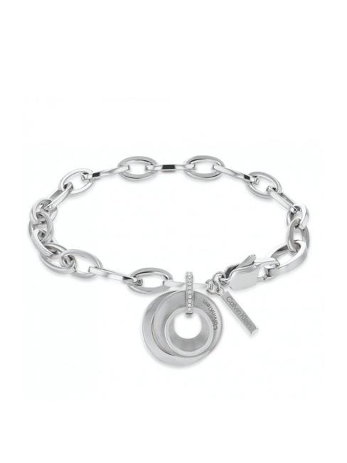 CALVIN KLEIN SCULPTURAL Pulsera con círculos y circonitas. acero - Pulseras