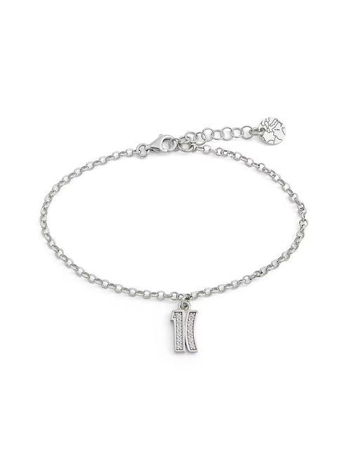 ALVIERO MARTINI PRIMA CLASSE BROADWAY Pulsera con charm logo y circonitas acero - Pulseras