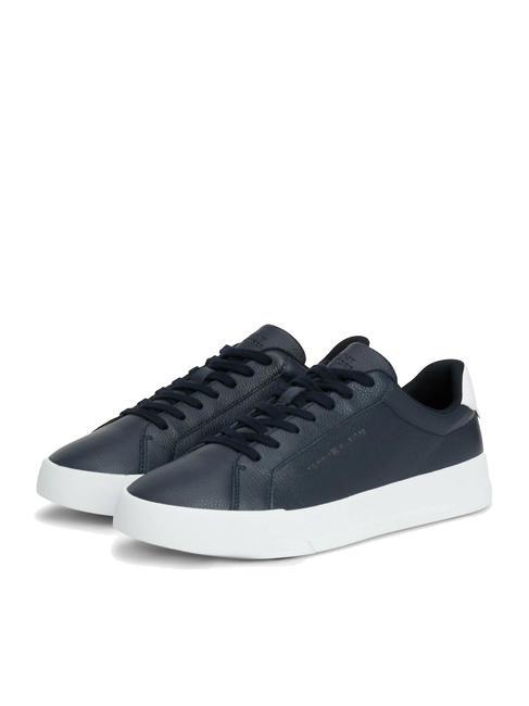 TOMMY HILFIGER COURT BETTER Zapatillas de piel cielo del desierto - Zapatos Hombre