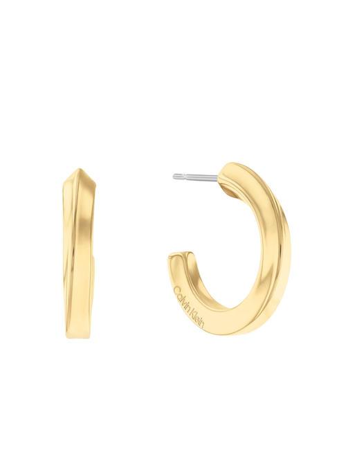 CALVIN KLEIN SCULPTURAL Pendientes semicirculares oro - Pendientes