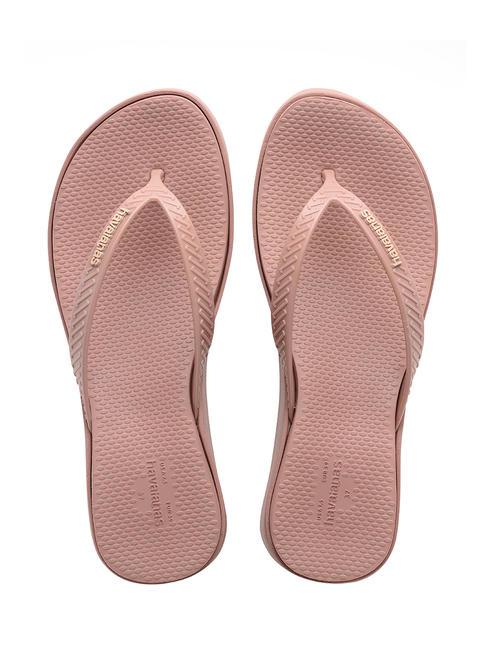 HAVAIANAS HIGH PLATFORM Chanclas con cuña CROCO / ROSA - Zapatos Mujer