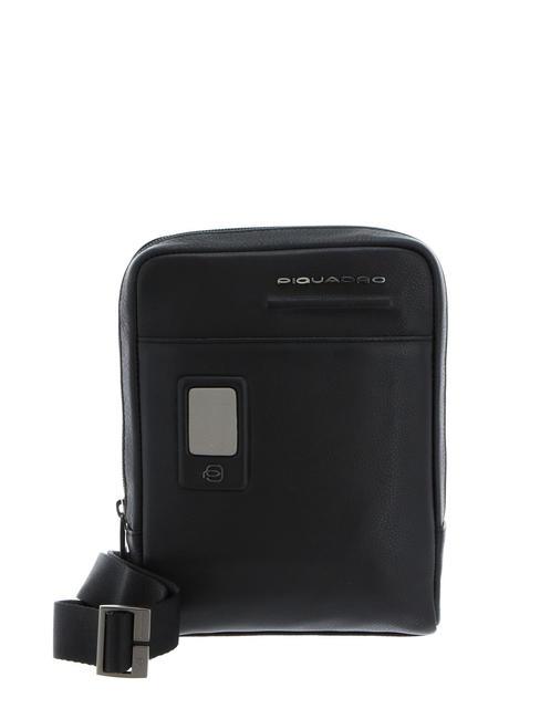 PIQUADRO AKRON Bolso bandolera de piel para iPad mini negro - Bandoleras Hombre