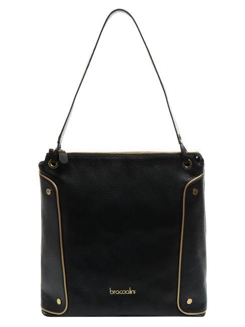 BRACCIALINI NAOMI Bolso bandolera de piel negro - Bolsos Mujer