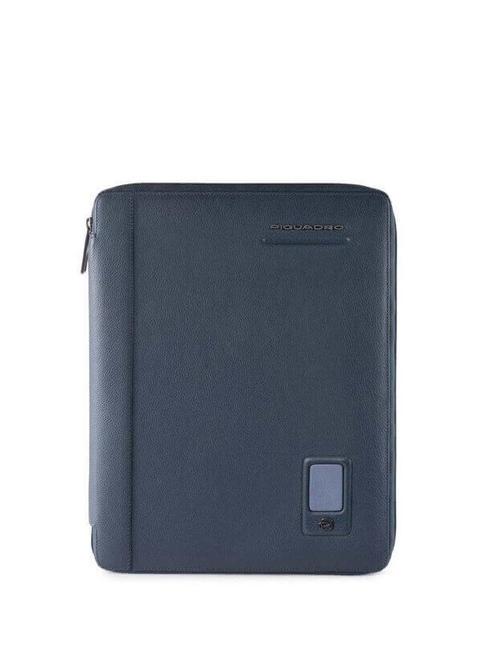 PIQUADRO AKRON Portapapeles de cuero azul - Fundas para tablet & Organizer