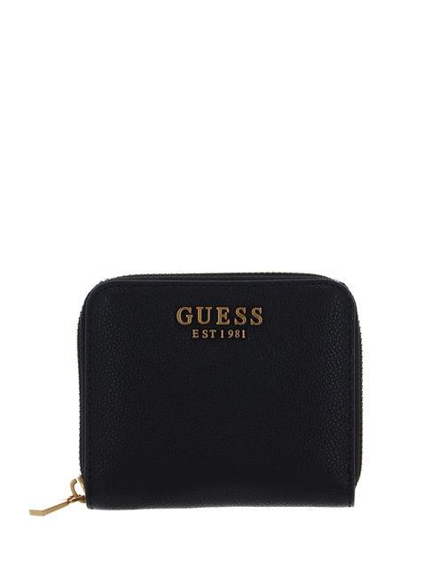 GUESS EMERA Cartera pequeña con cremallera NEGRO - Carteras Mujer