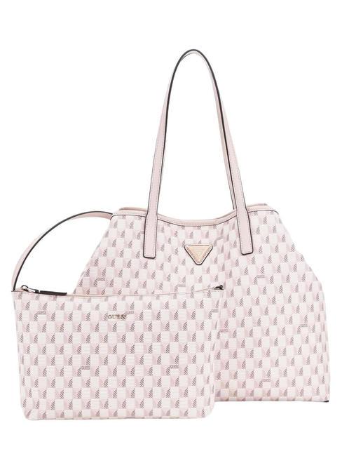 GUESS VIKKY LL Bolsa de hombro logotipo rosa claro - Bolsos Mujer