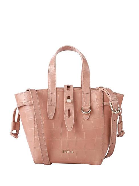 FURLA NET Bolso de mano de piel de coco polvos - Bolsos Mujer