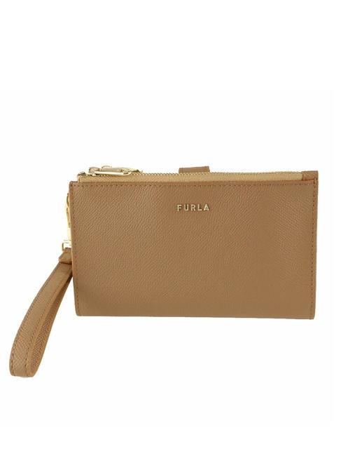 FURLA AFRODITE Cartera de mano de piel CARAMELO f - Carteras Mujer