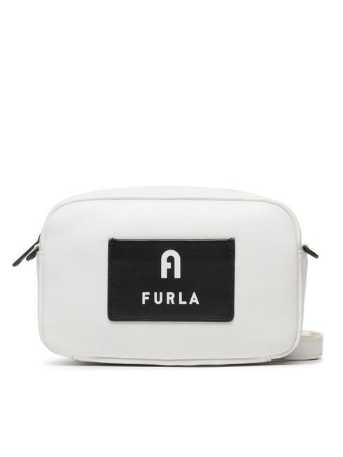 FURLA IRIS Bolso de hombro para cámara talco / negro - Bolsos Mujer