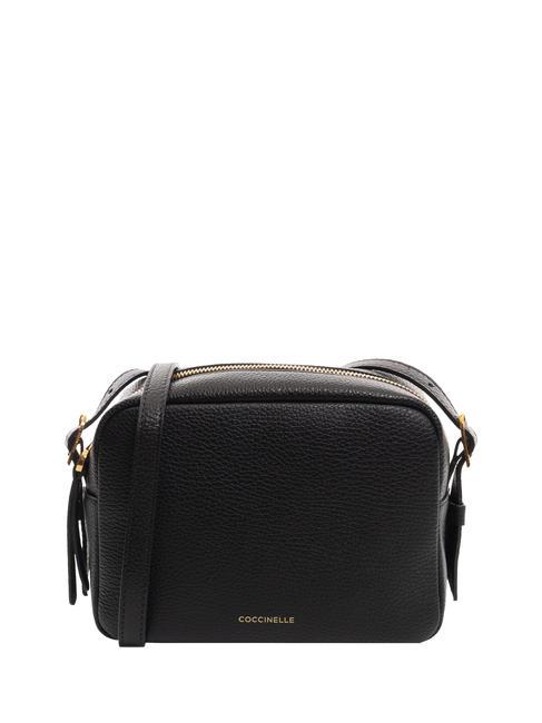 COCCINELLE CHERRY Bolso cámara de piel martillada negro - Bolsos Mujer