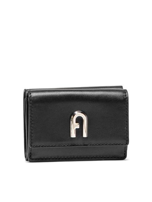 FURLA MOON Cartera de piel compacta negro - Carteras Mujer