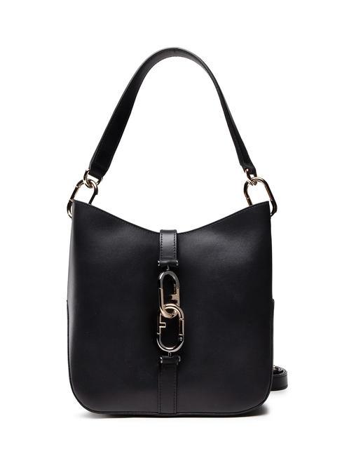 FURLA SIRENA S Bolso bandolera en piel negro - Bolsos Mujer