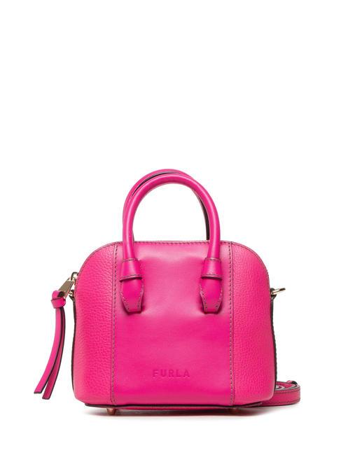 FURLA MIASTELLA Bolso de mano de piel con bandolera fucsia - Bolsos Mujer