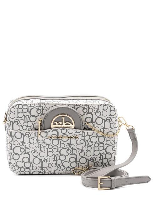 ROCCOBAROCCO GIADA Bolso de hombro para cámara gris blanco - Bolsos Mujer