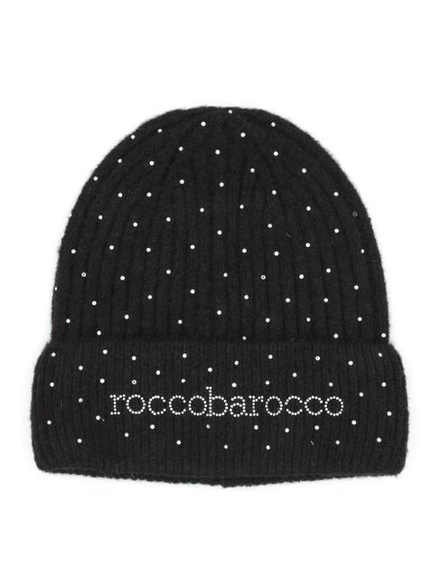 ROCCOBAROCCO SHINE Gorro con pedrería negro - Sombreros