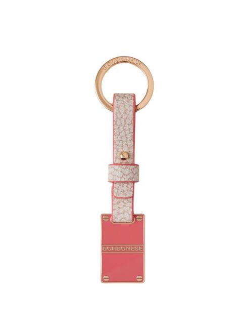 BORBONESE KEYRING Llavero con etiqueta de perro 15 rosas de arena/té - Llaveros