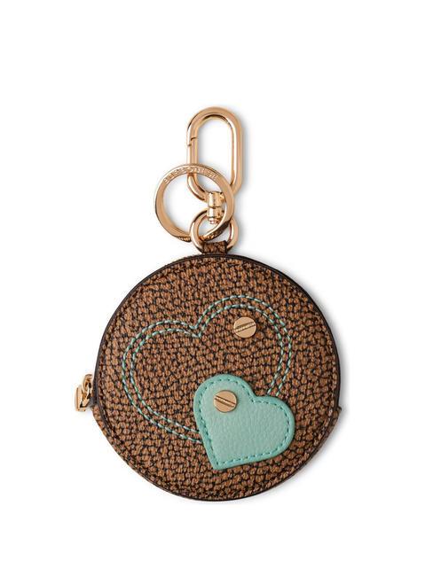 BORBONESE KEYRING Llavero con dije de corazón op natural/liquen - Llaveros