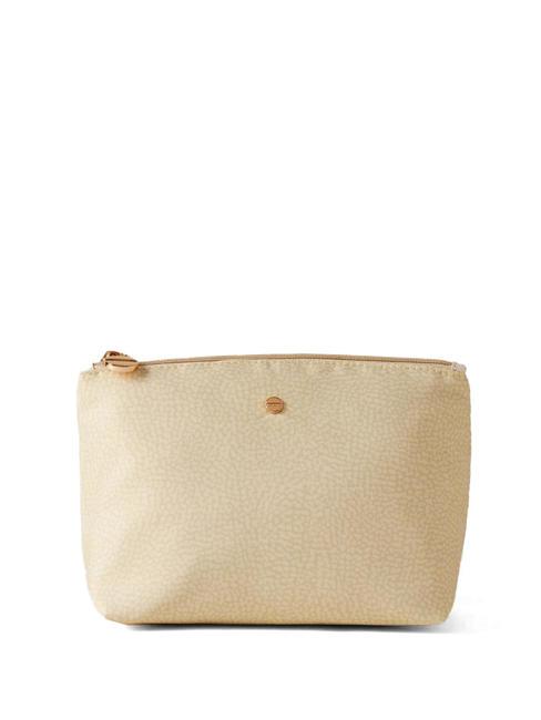 BORBONESE CLASSICA POUCH MEDIUM Belleza manzanilla - Carteras de mano & Neceser