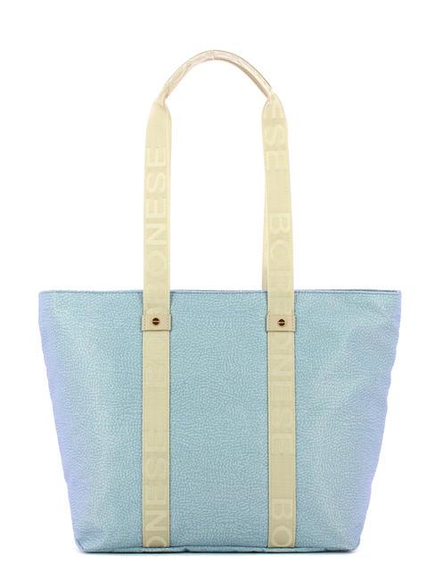 BORBONESE SHOPPER MEDIUM ECO LINE Bolsa de la compra topacio/gris claro - Bolsos Mujer