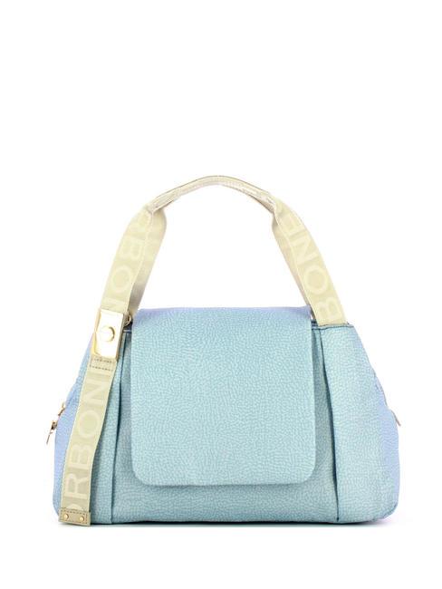 BORBONESE CORTINA NYLON Bolso baúl con bandolera topacio/gris claro - Bolsos Mujer