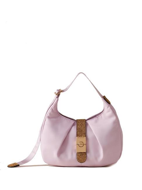 BORBONESE CORTINA NYLON Bolso de mano pequeño hortensia/op natural - Bolsos Mujer