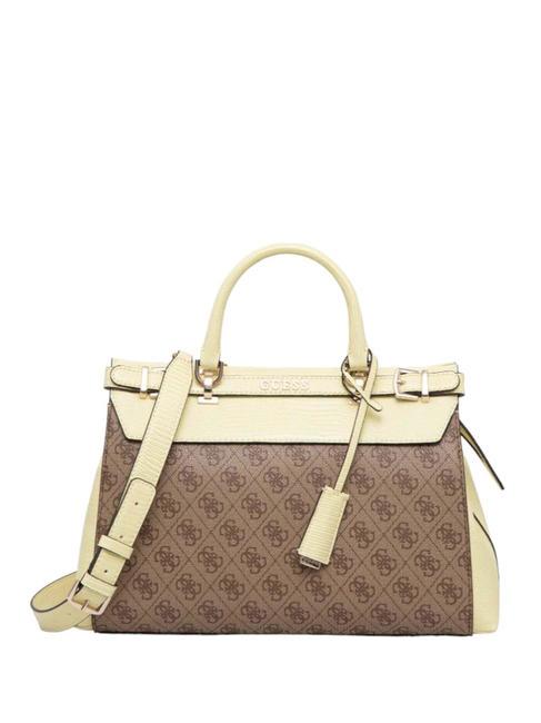 GUESS SESTRI  Bolso de mano con bandolera pitón de leche - Bolsos Mujer