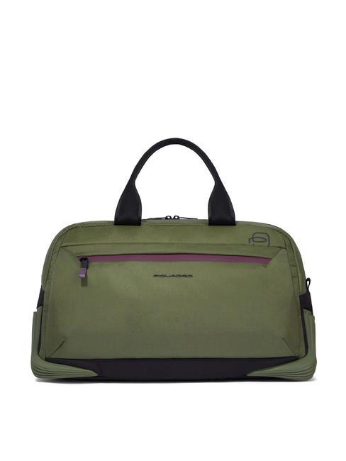 PIQUADRO CORNER 2.0 Bolso de lona con bandolera VERDE - Bolsas de viaje