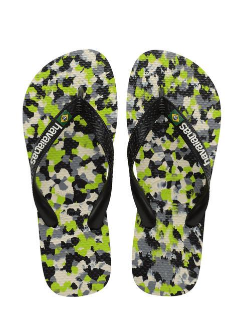 HAVAIANAS BRASIL TECH II Chancletas verde limon - Zapatos Hombre