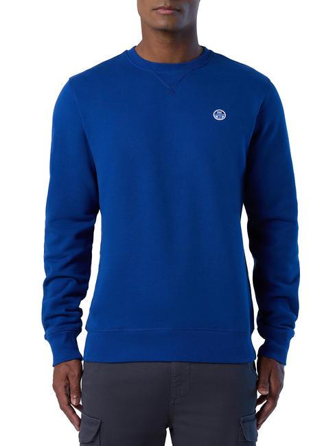 NORTH SAILS ROUND LOGO Sudadera de algodón con cuello redondo océano azul - Sudaderas