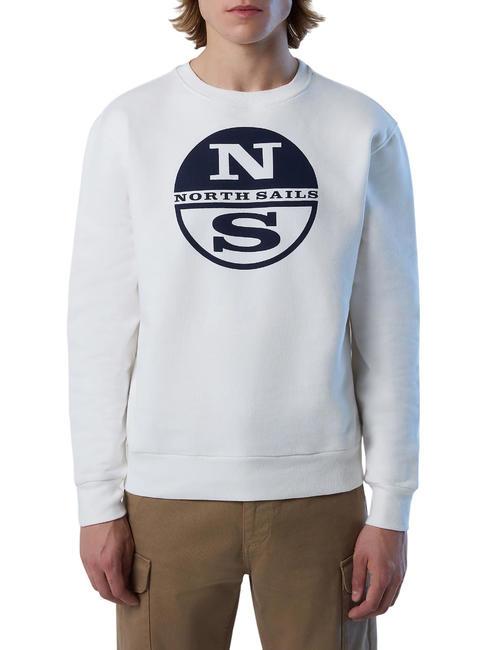 NORTH SAILS MAXI LOGO Sudadera de algodón con cuello redondo Malvavisco - Sudaderas