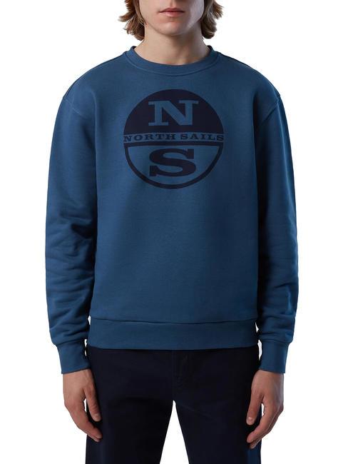 NORTH SAILS MAXI LOGO Sudadera de algodón con cuello redondo mar de invierno - Sudaderas