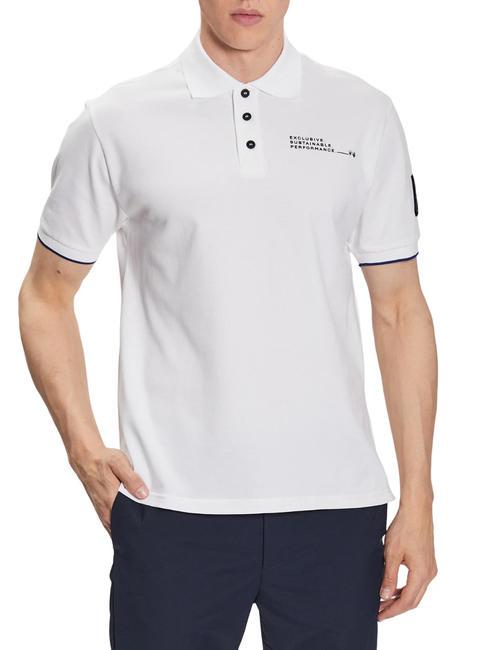 NORTH SAILS MASERATI Polo de manga corta de algodón elástico blanco - camisa polo