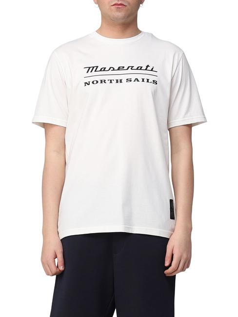 NORTH SAILS MASERATI Camiseta de algodón con estampado maxi blanco - camiseta