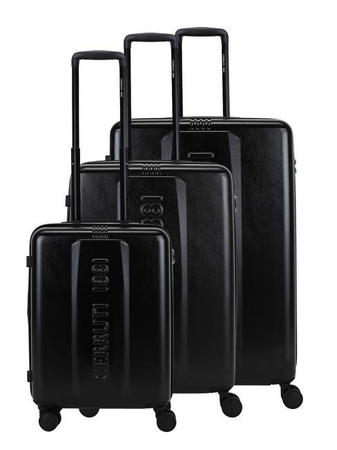 CERRUTI 1881 Juego de carros: cabina, mediano, grande ampliable negro - Set Trolley