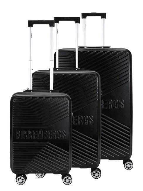 BIKKEMBERGS DERIVE Set de 3 carros: cabina+mediano+grande negro - Set Trolley