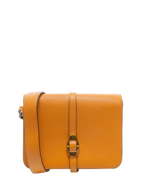 COCCINELLE COSIMA Bolso bandolera de piel martillada pimenton - Bolsos Mujer